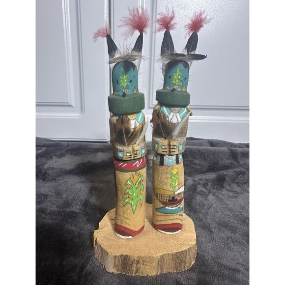 Yei-Maiden Native American Kachina Dolls By Billy Begaye 2014 - Picture 1 of 8